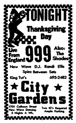 999 - THE THANKSGIVING THAT STARTED IT ALL OR HOW IAN COPELAND MADE CITY GARDENS (OH, AND COURTNEY COX!)