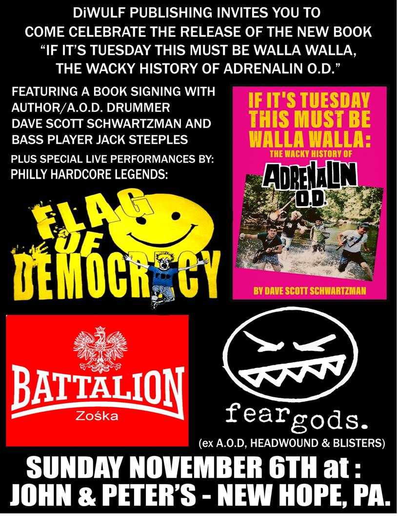 EXCLUSIVE: AN EXCERPT FROM "IF IT'S TUESDAY THIS MUST BE WALLA WALLA: THE WACKY HISTORY OF ADRENALIN O.D."