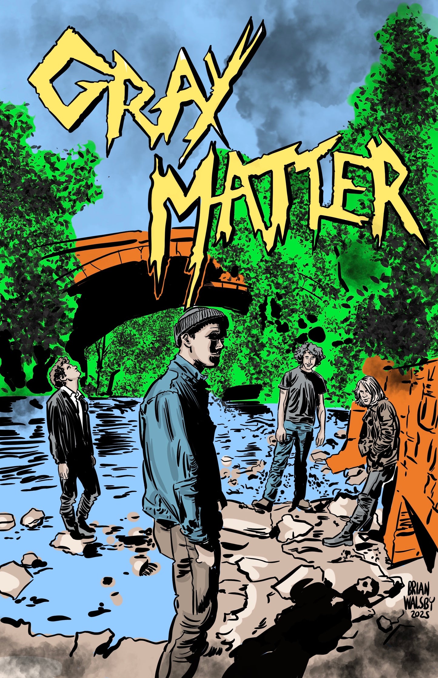 Take It Back: Life, Anxiety, and Gray Matter by Steve Niles illustrated by Brian Walsby. THIS IS A GRAPHIC NOVEL