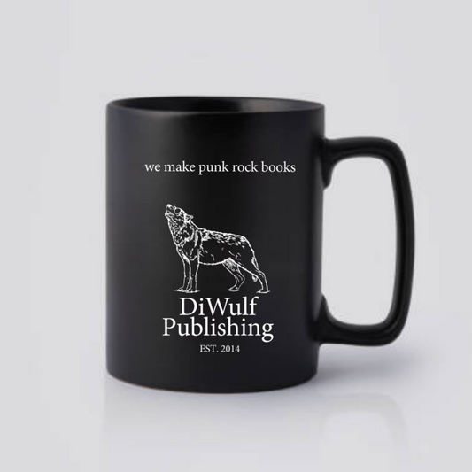 DiWulf Publishing House 11 oz Coffee Mug "We Make Punk Rock Books"